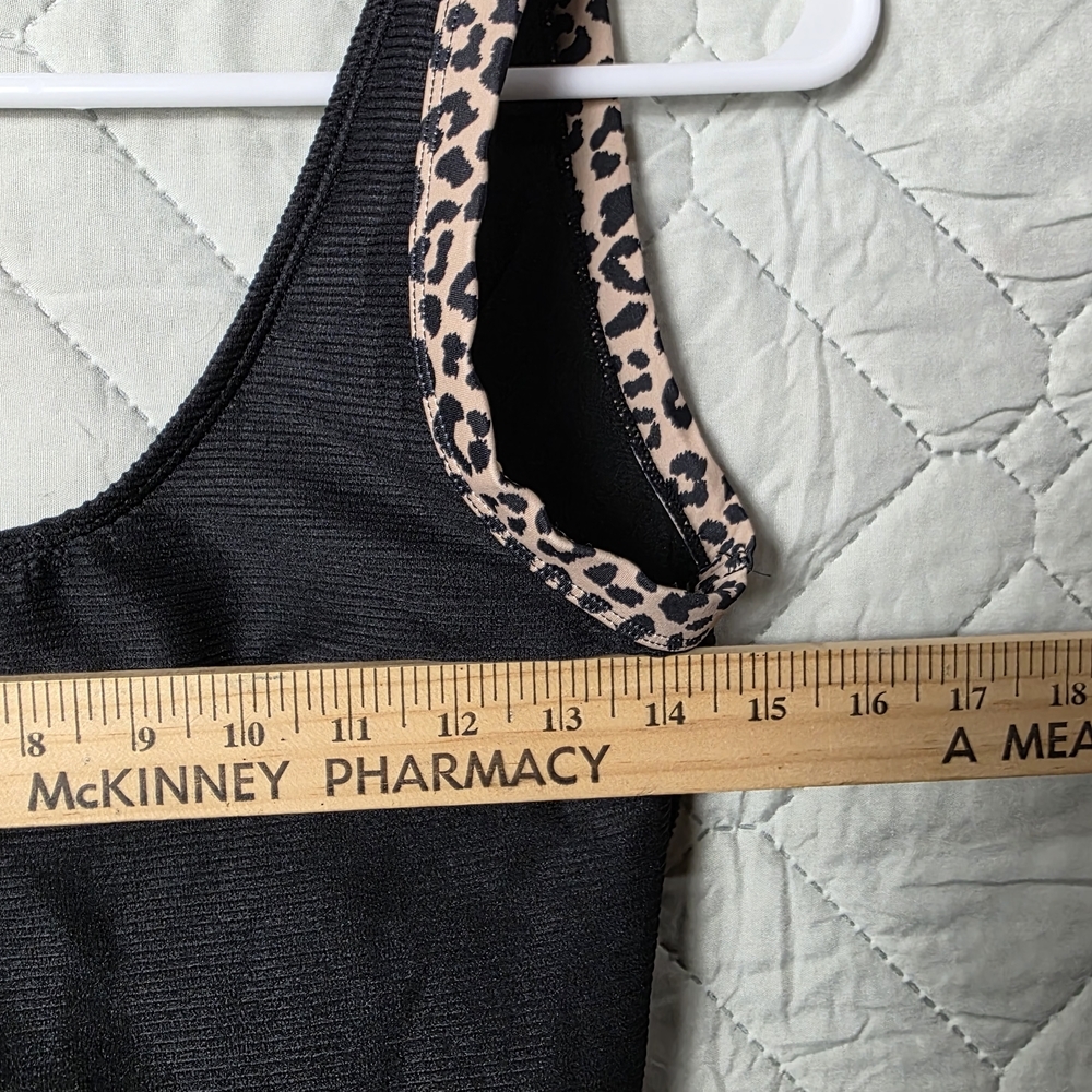 Womens leopard  Animal print one piece Pink Lily Sexy Swimsuit Size L - Picture 4 of 8